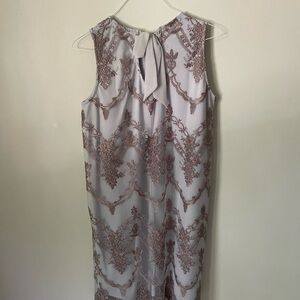 Adorable gray dress, perfect for a wedding